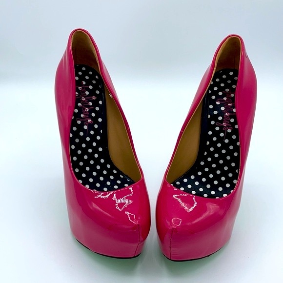 Taylor Says Hells Bells Magenta Stiletto Heels - Picture 3 of 9